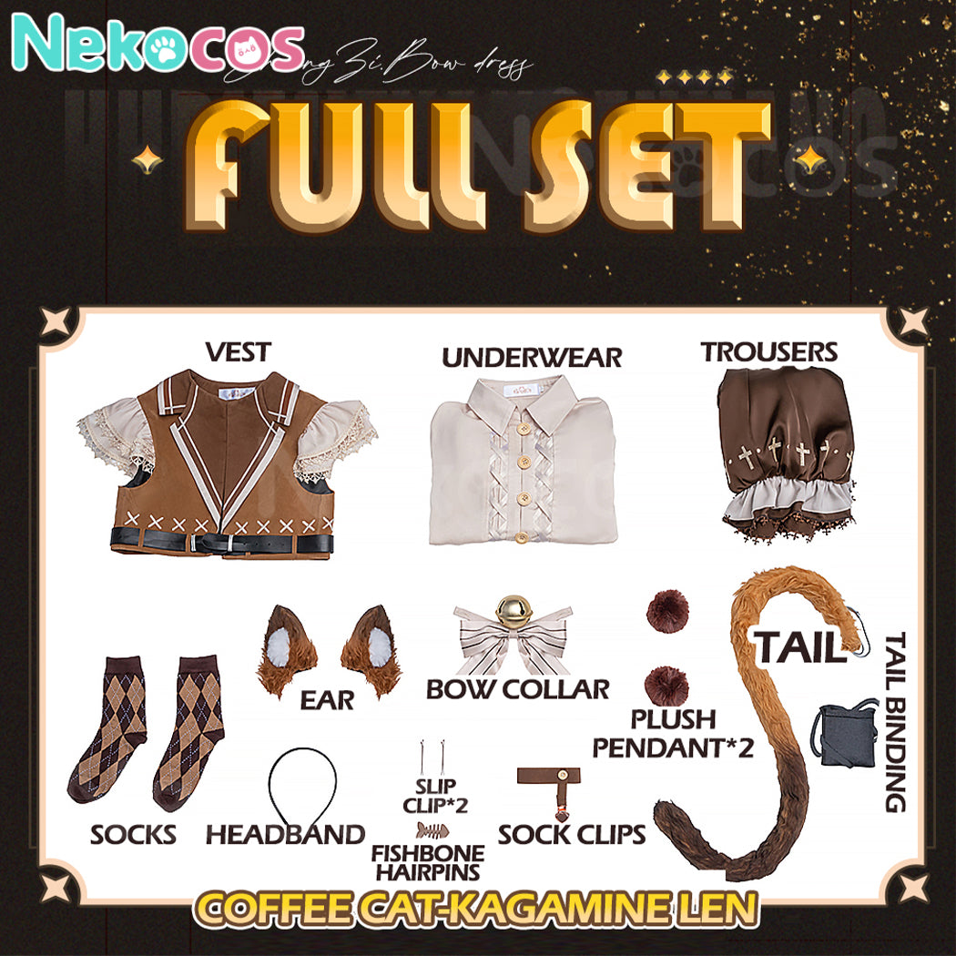 【Nekocos】Vocaloid Kagamine Rin & Len Cosplay Kagamine Len Cosplay Costume | Pre-Sale
