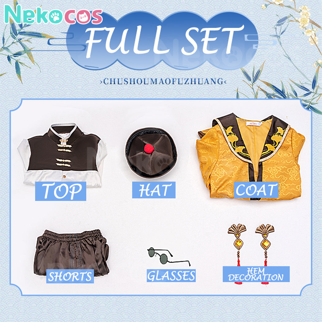 【Nekocos】Vocaloid Kagamine Rin & Len Cosplay Kagamine Len Little Taoist Priest Cosplay Costume | In Stock