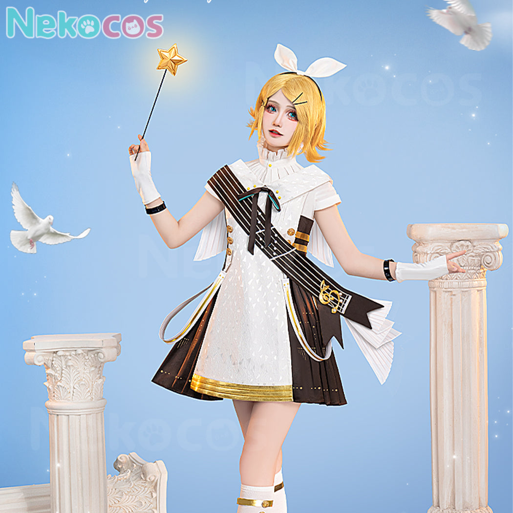 【Nekocos】Vocaloid Hatsune Miku x Kagamine Rin & Len Cosplay Kagamine Rin Cosplay Costume | In Stock