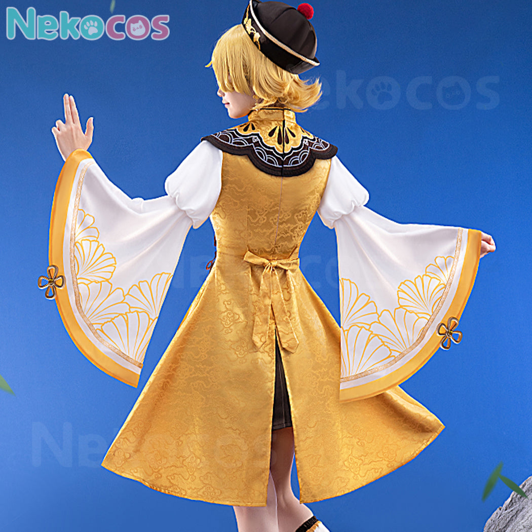【Nekocos】Vocaloid Kagamine Rin & Len Cosplay Kagamine Rin Little Taoist Priest Cosplay Costume | In Stock