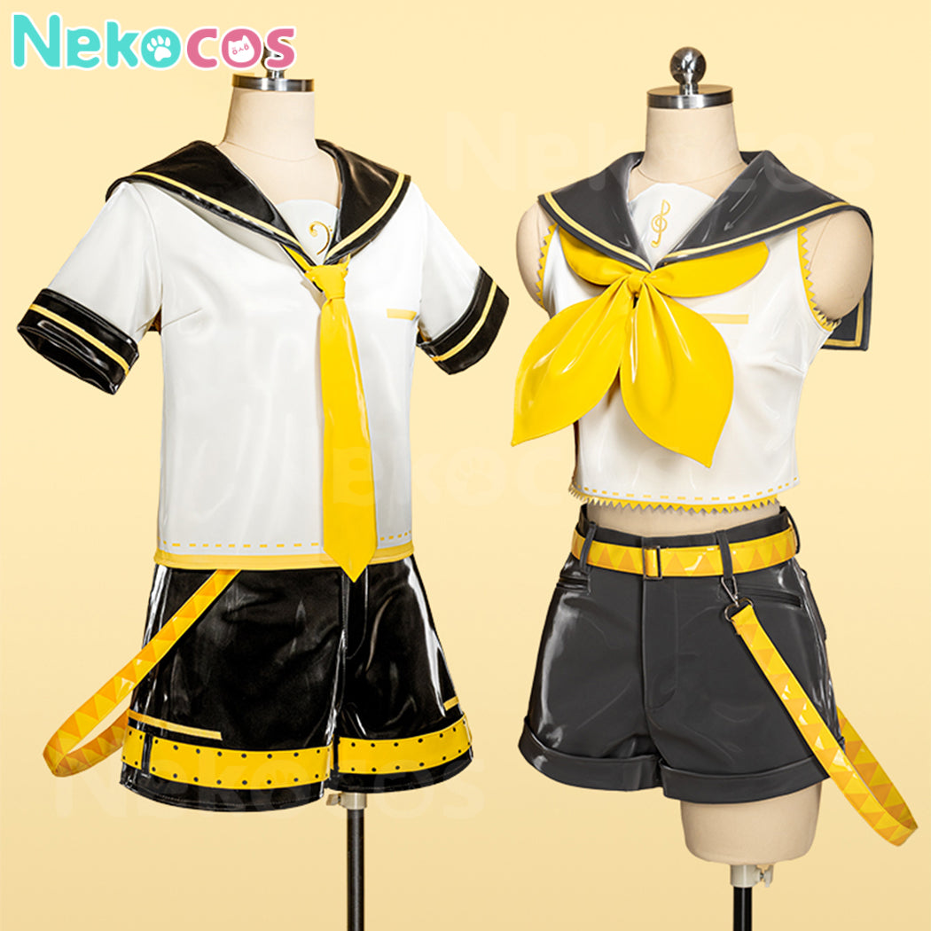【Nekocos】Vocaloid Hatsune Miku x Kagamine Rin & Len Cosplay Kagamine Rin & Len Cosplay Costume | Custom-Tailor
