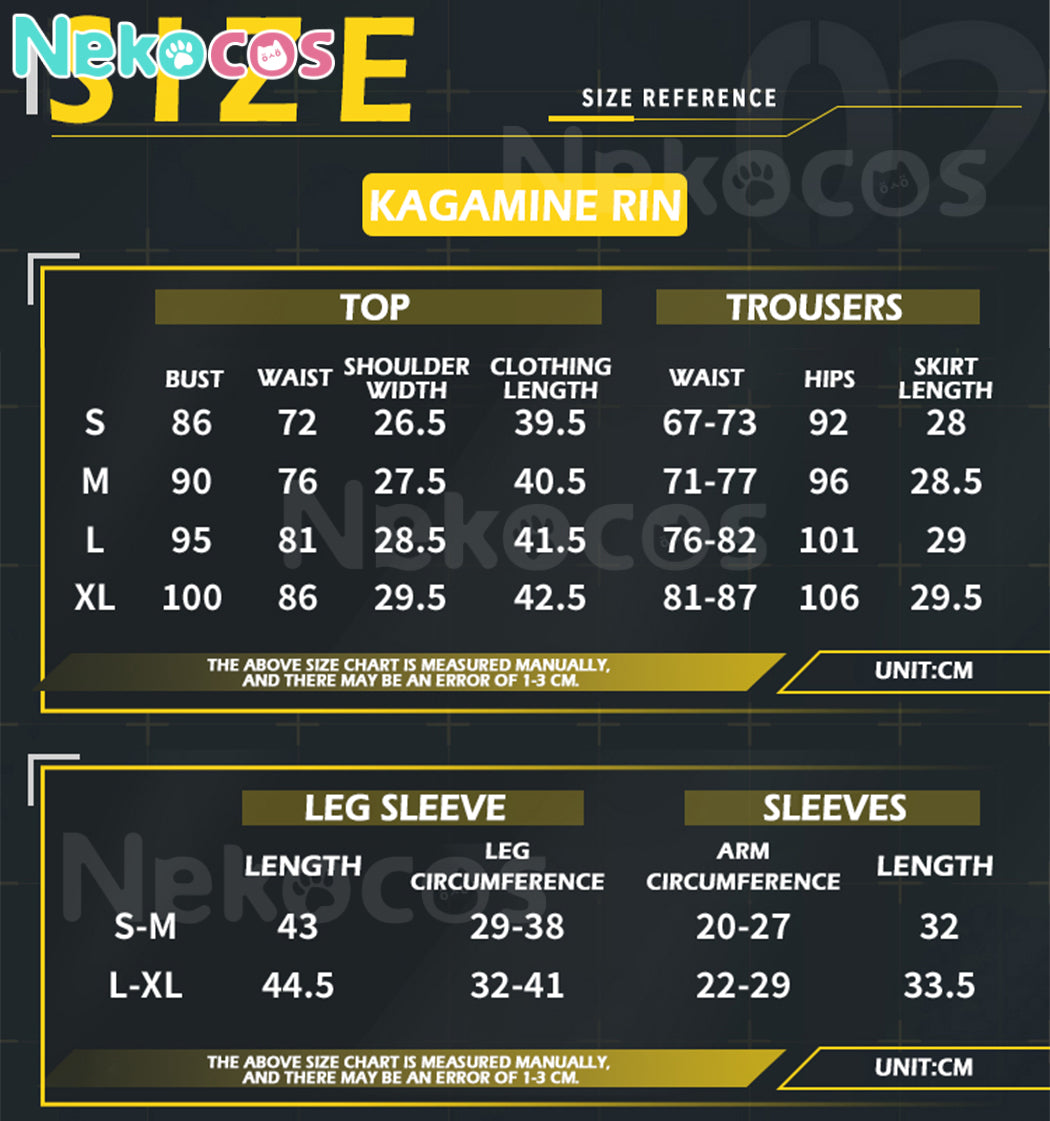 【Nekocos】Vocaloid Hatsune Miku x Kagamine Rin & Len Cosplay Kagamine Rin & Len Cosplay Costume | Custom-Tailor