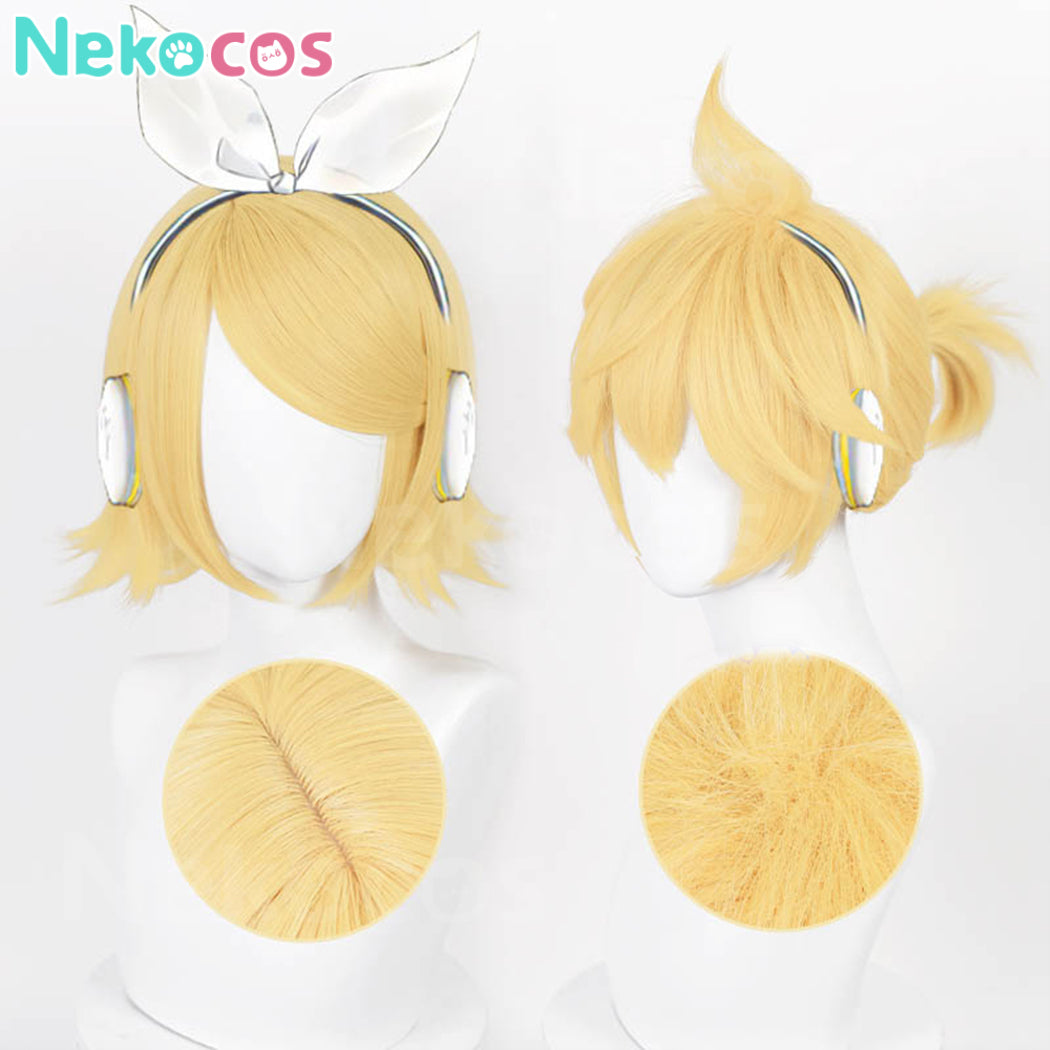 【Nekocos】Vocaloid Kagamine Rin & Len Cosplay Kagamine Rin_Len Cosplay Wig | In Stock