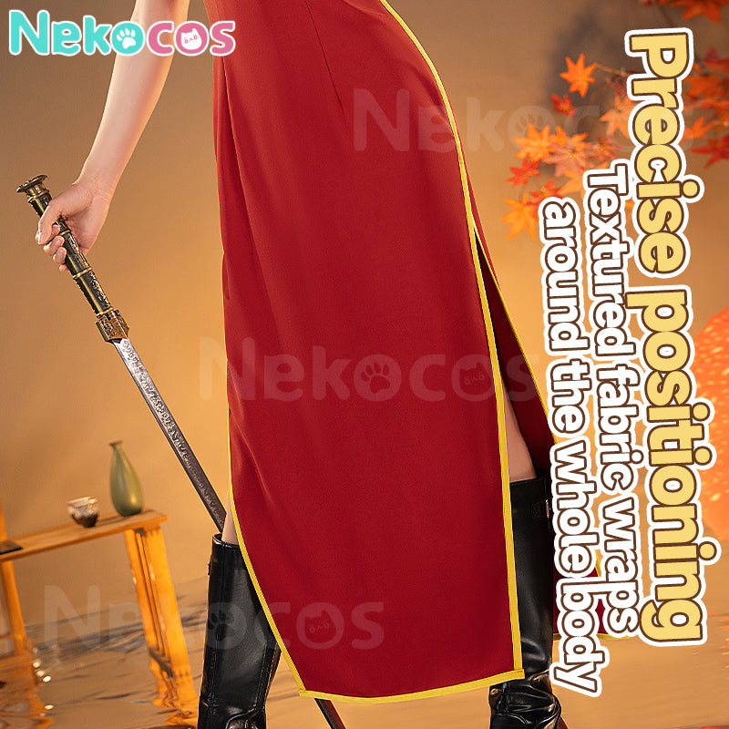 【Nekocos】Anime Gintama Cosplay Kagura Cheongsam Cosplay Costume | In Stock