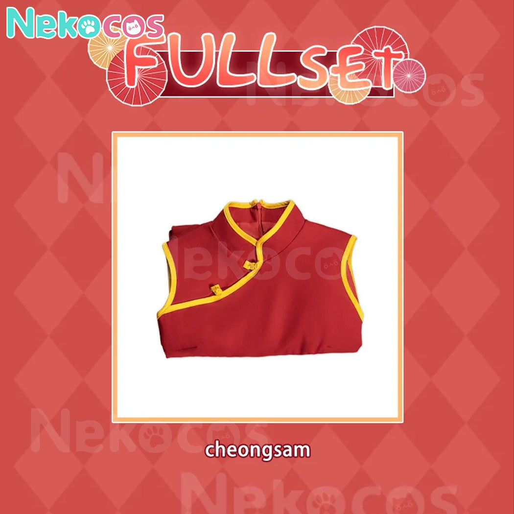 【Nekocos】Anime Gintama Cosplay Kagura Cheongsam Cosplay Costume | In Stock