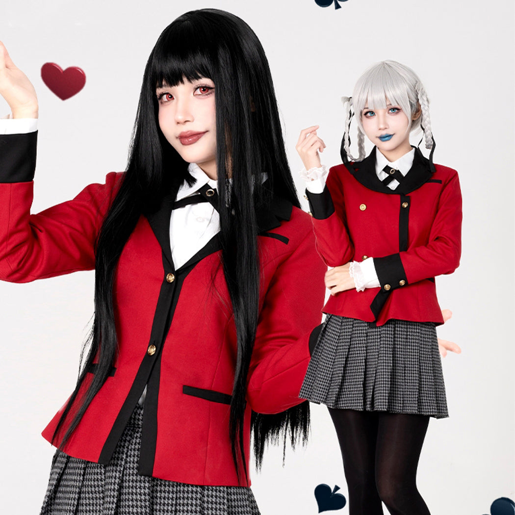 【Nekocos】Anime Kakegurui Cosplay Yumeko Jabami Cosplay Costume Premium Edition | Custom-Tailor