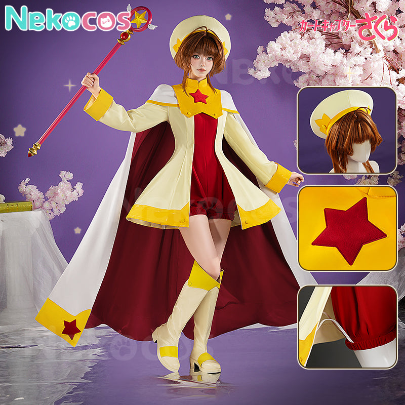 【Nekocos】Anime Cardcaptor Sakura Cosplay Kinomoto Sakura Cosplay Costume Premium Edition | In Stock