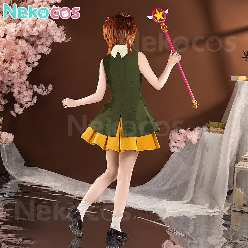 【Nekocos】Anime Cardcaptor Sakura Cosplay Kinomoto Sakura Hong Kong Trip Cosplay Costume Premium Edition | In Stock
