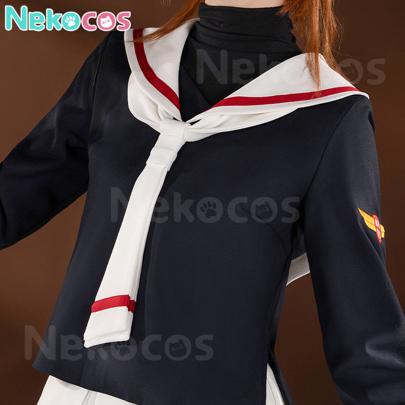 【Nekocos】Anime Cardcaptor Sakura Cosplay Kinomoto Sakura School Uniform Cosplay Costume Premium Edition | In Stock