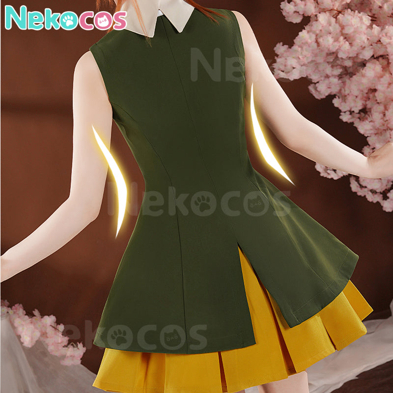 【Nekocos】Anime Cardcaptor Sakura Cosplay Kinomoto Sakura Hong Kong Trip Cosplay Costume Premium Edition | In Stock