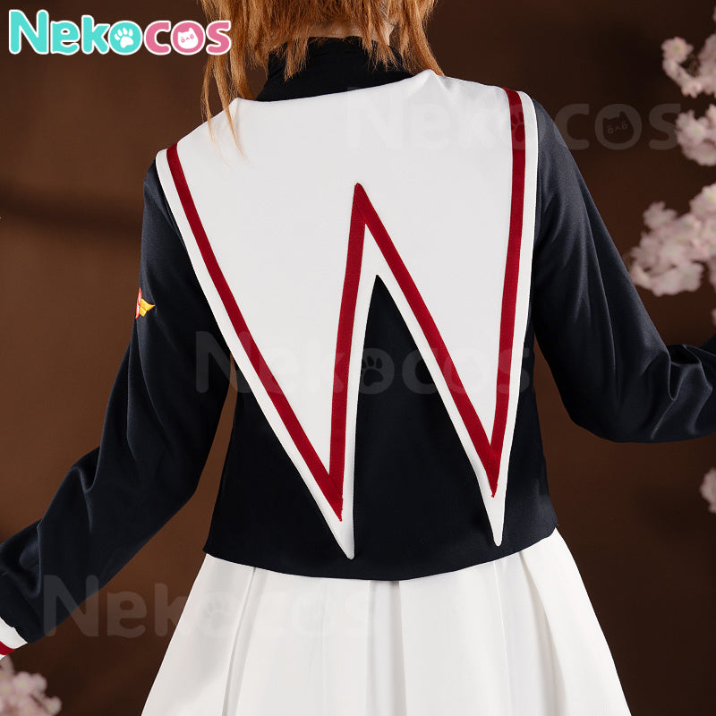 【Nekocos】Anime Cardcaptor Sakura Cosplay Kinomoto Sakura School Uniform Cosplay Costume Premium Edition | In Stock