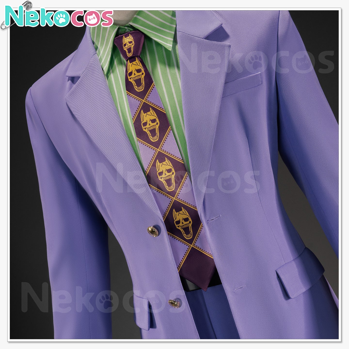 【Nekocos】Anime JoJo's Bizarre Adventure Cosplay Kira Yoshikage Cosplay Costume | Custom-Tailor