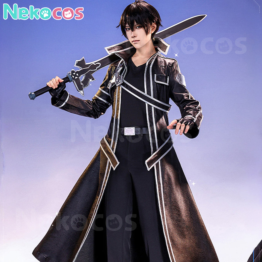 【Nekocos】Anime Sword Art Online Cosplay SAO Kirigaya Kazuto Cosplay Costume Premium Edition | In Stock