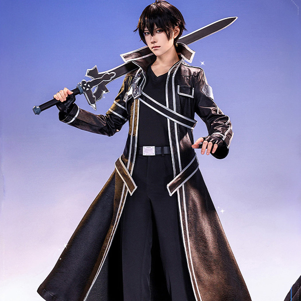 【Nekocos】Anime Sword Art Online Cosplay SAO Kirigaya Kazuto Cosplay Costume Premium Edition | In Stock