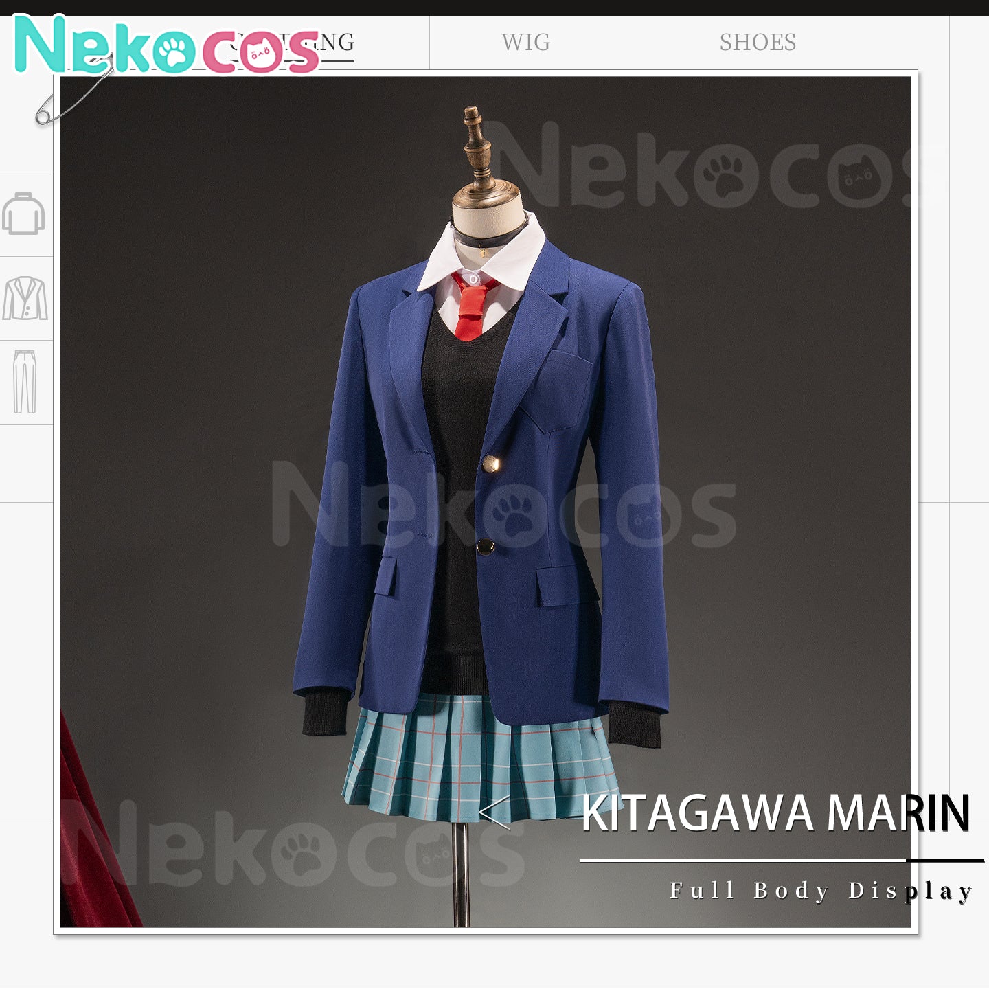【Nekocos】Anime My Dress Up Darling Cosplay Kitagawa Marin School Uniform Cosplay Costume | Custom-Tailor
