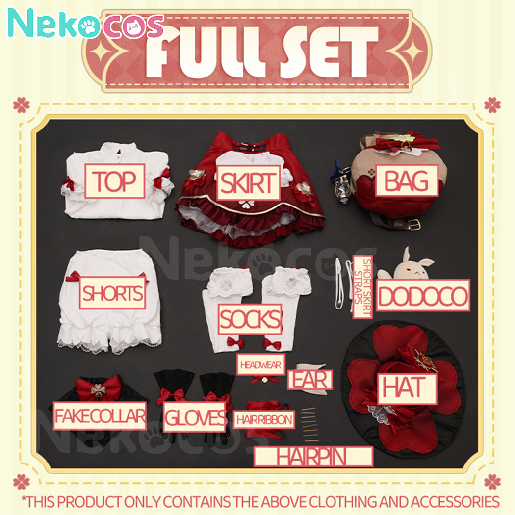 【Nekocos】Game Genshin Impact Cosplay Blossoming Starlight Klee Cosplay Costume Premium Edition | In Stock
