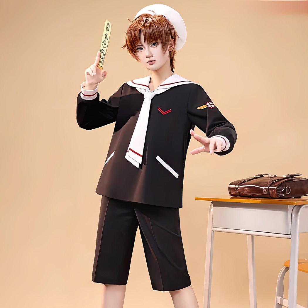 【Nekocos】Anime Cardcaptor Sakura Cosplay Syaoran Li School Uniform Cosplay Costume | Custom-Tailor