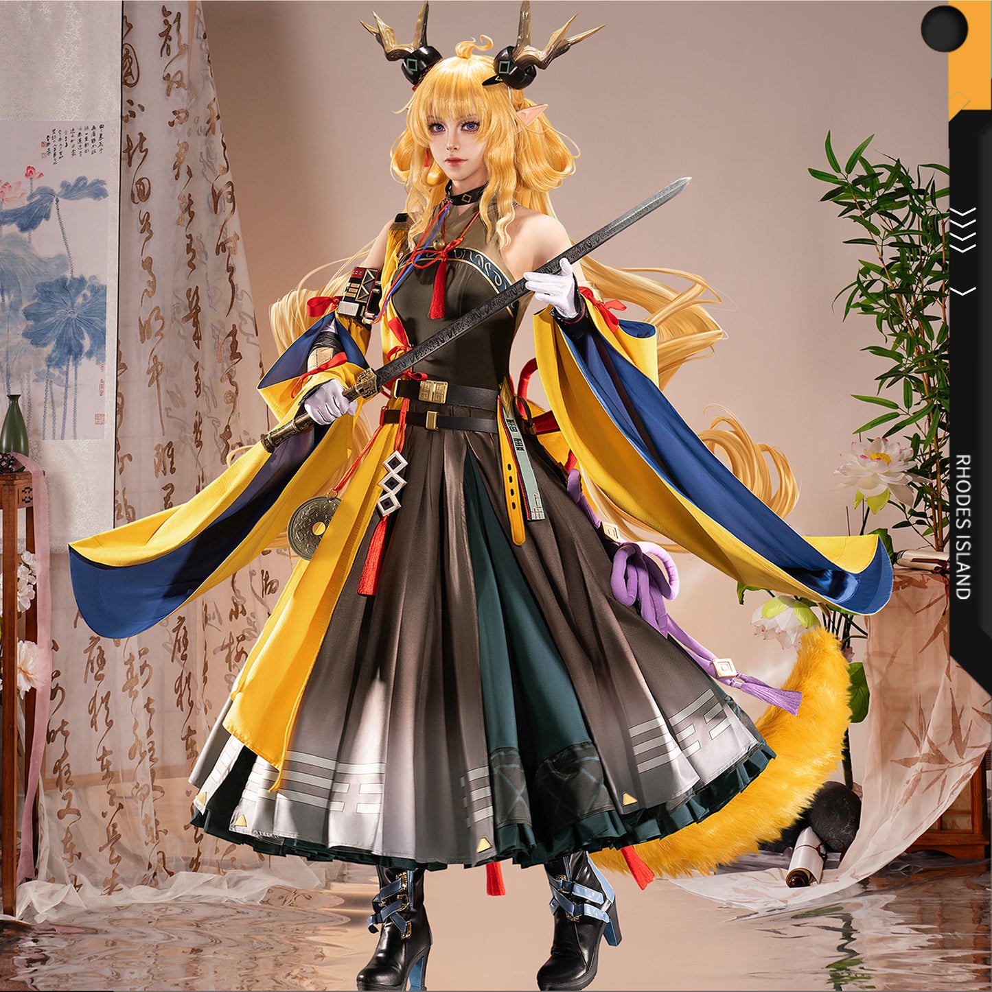 【Nekocos】Game Arknights Cosplay Leizi Cosplay Costume Premium Edition | Pre-Sale