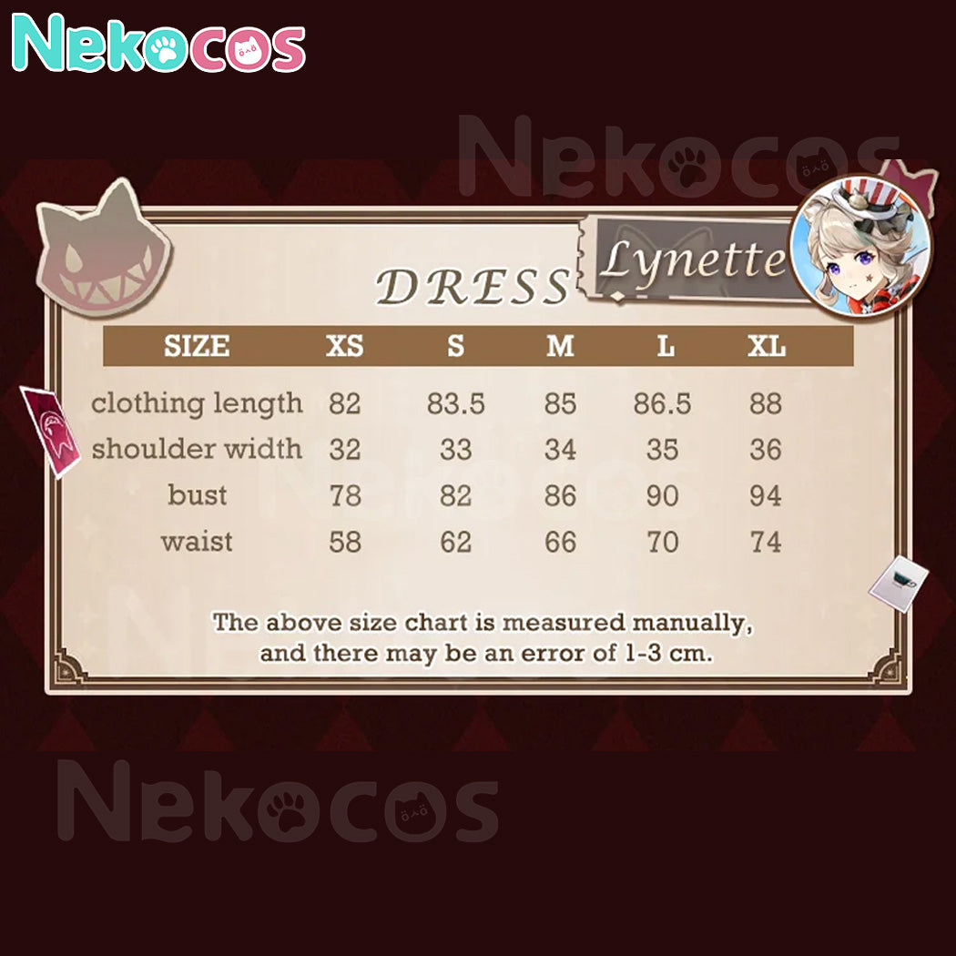 【Nekocos】Game Genshin Impact Cosplay Lynette x KFC Cosplay Costume Premium Edition | In Stock