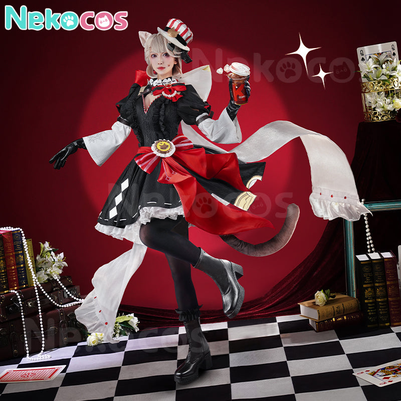 【Nekocos】Game Genshin Impact Cosplay Lynette x KFC Cosplay Costume Premium Edition | In Stock