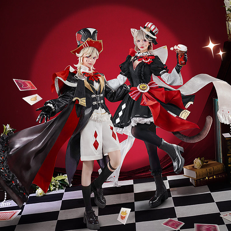 【Nekocos】Game Genshin Impact Cosplay Lynette x KFC Cosplay Costume Premium Edition | In Stock