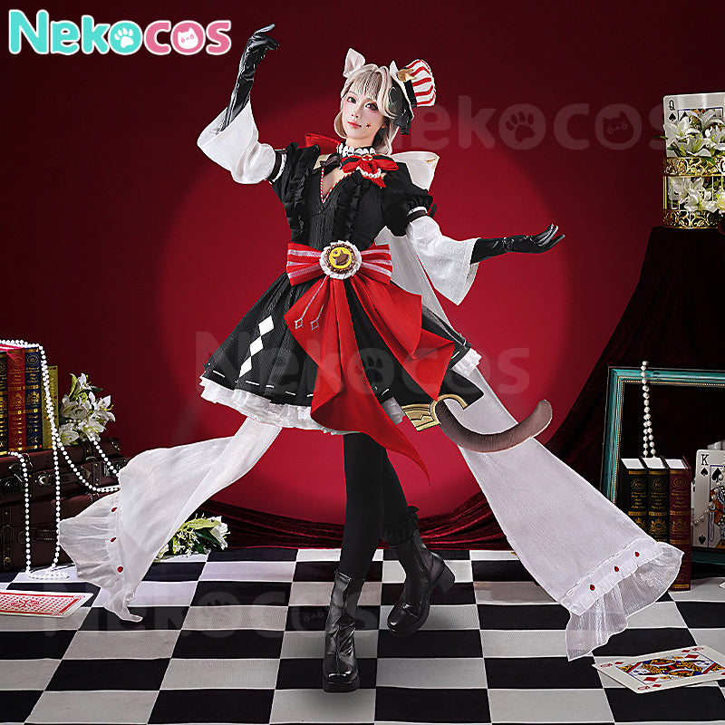 【Nekocos】Game Genshin Impact Cosplay Lynette x KFC Cosplay Costume Premium Edition | In Stock