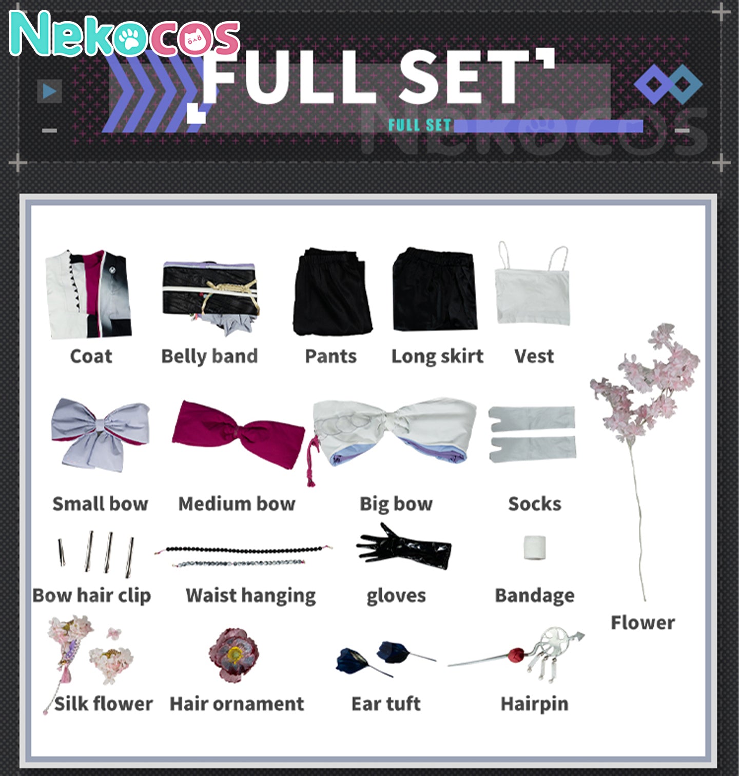 【Nekocos】Game Arknights Cosplay Mio Cosplay Costume Premium Edition | Custom-Tailor