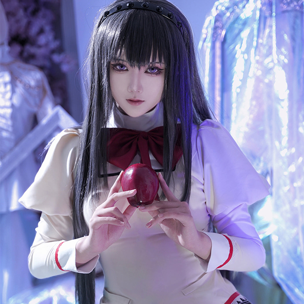 【Nekocos】Anime Puella Magi Madoka Magica Cosplay Madoka Kaname&Homura Akemi School Uniform Cosplay Costume | In Stock