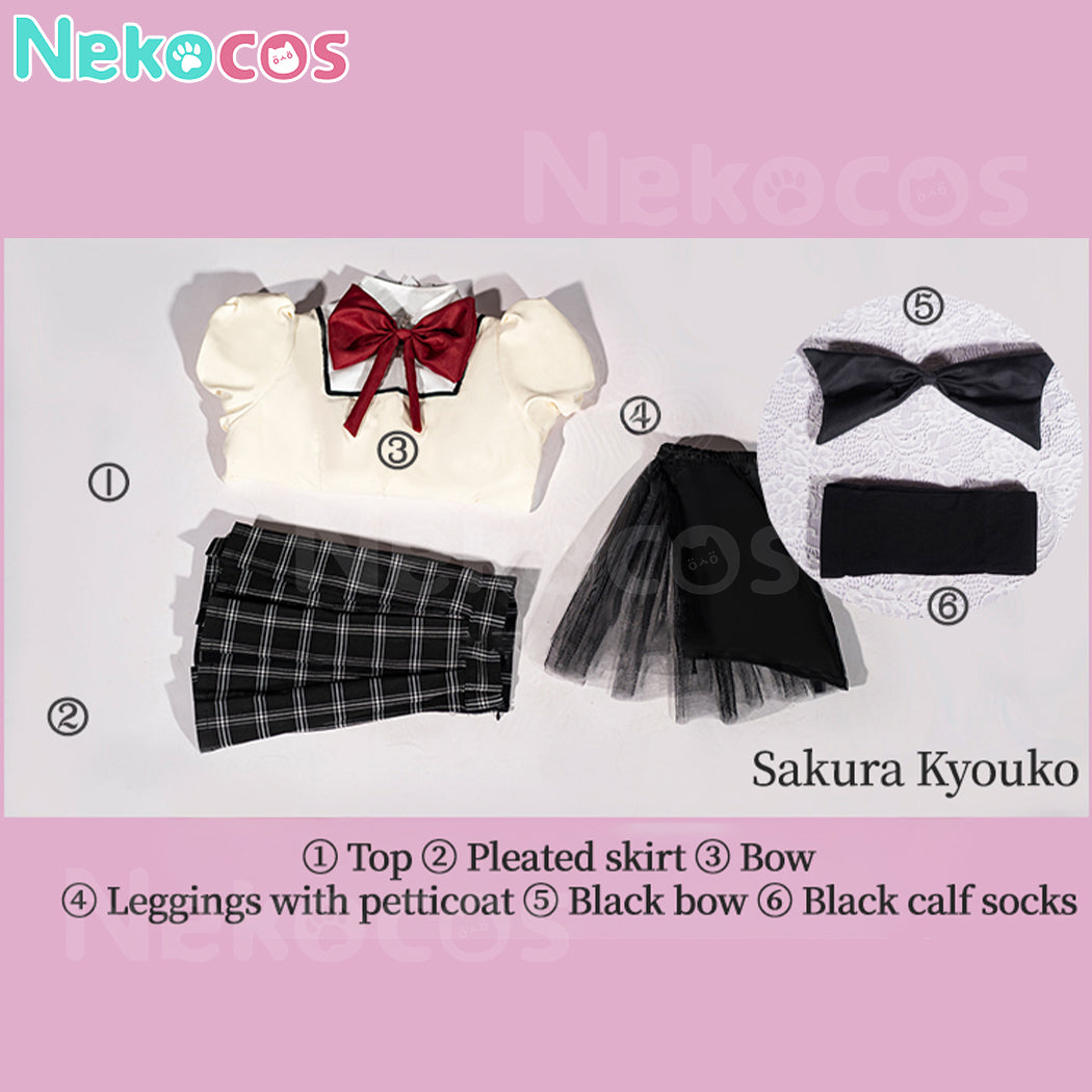 【Nekocos】Anime Puella Magi Madoka Magica Cosplay Madoka Kaname&Homura Akemi School Uniform Cosplay Costume | In Stock
