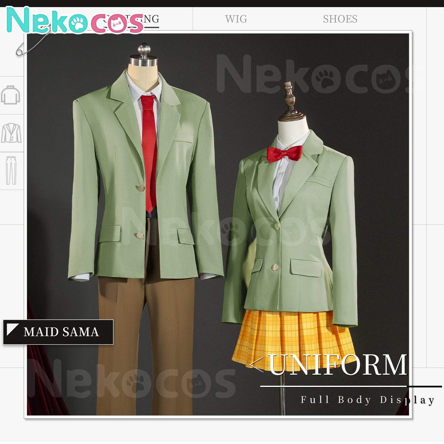【Nekocos】Anime Kaichou wa Maid-sama! Cosplay Maid Sama School Uniform Cosplay Costume | Custom-Tailor