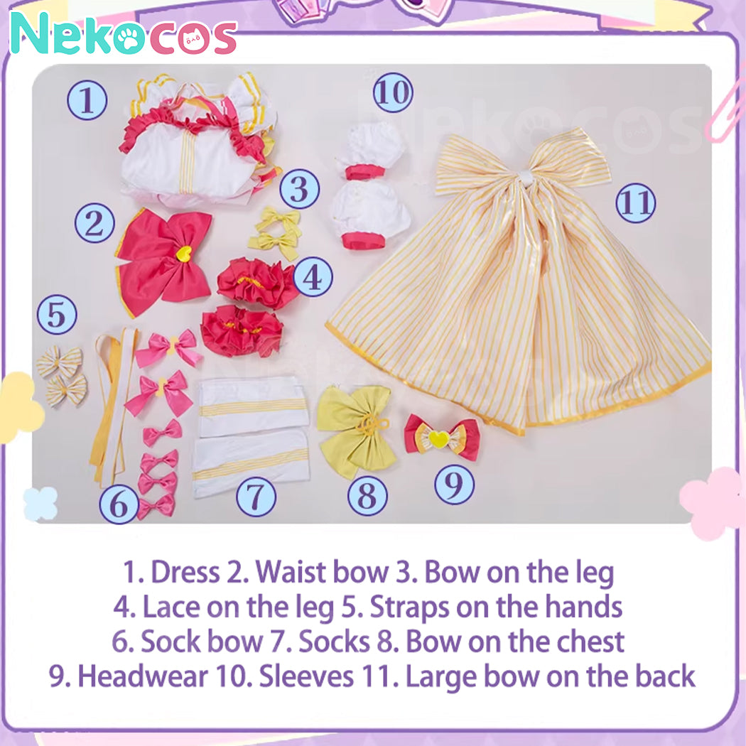 【Nekocos】Game PriPara Cosplay Laala Manaka Cosplay Costume | In Stock