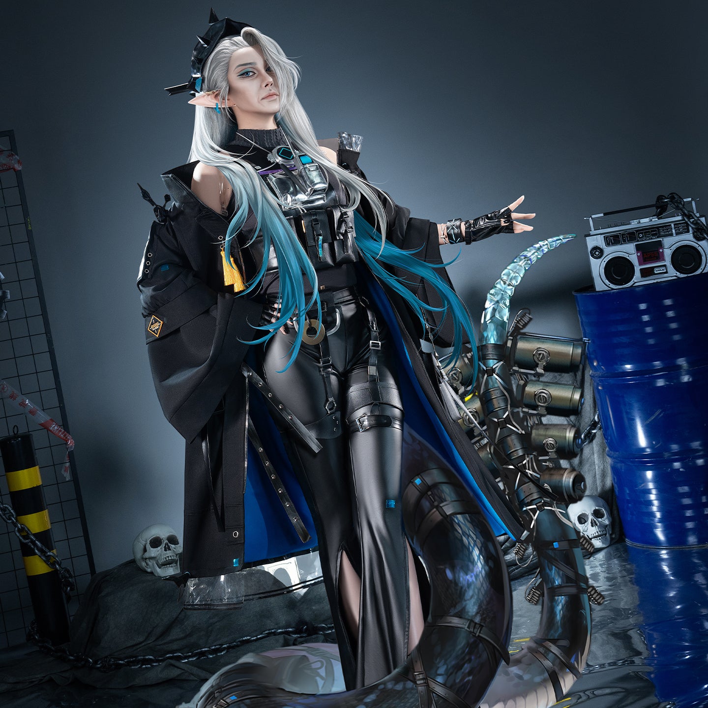 【Nekocos】Game Arknights Cosplay Mantra Cosplay Costume Premium Edition | Custom-Tailor