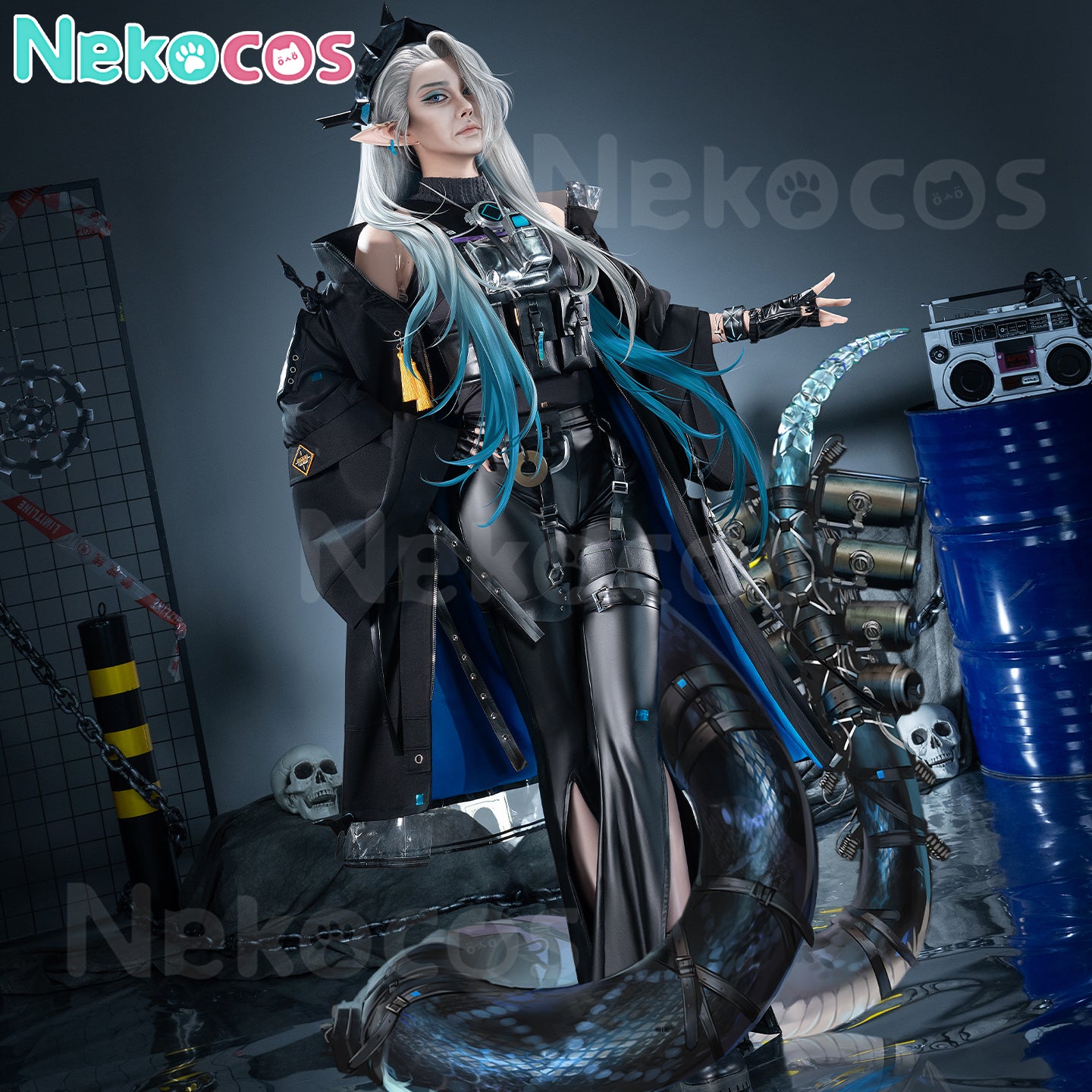 【Nekocos】Game Arknights Cosplay Mantra Cosplay Costume Premium Edition | Custom-Tailor