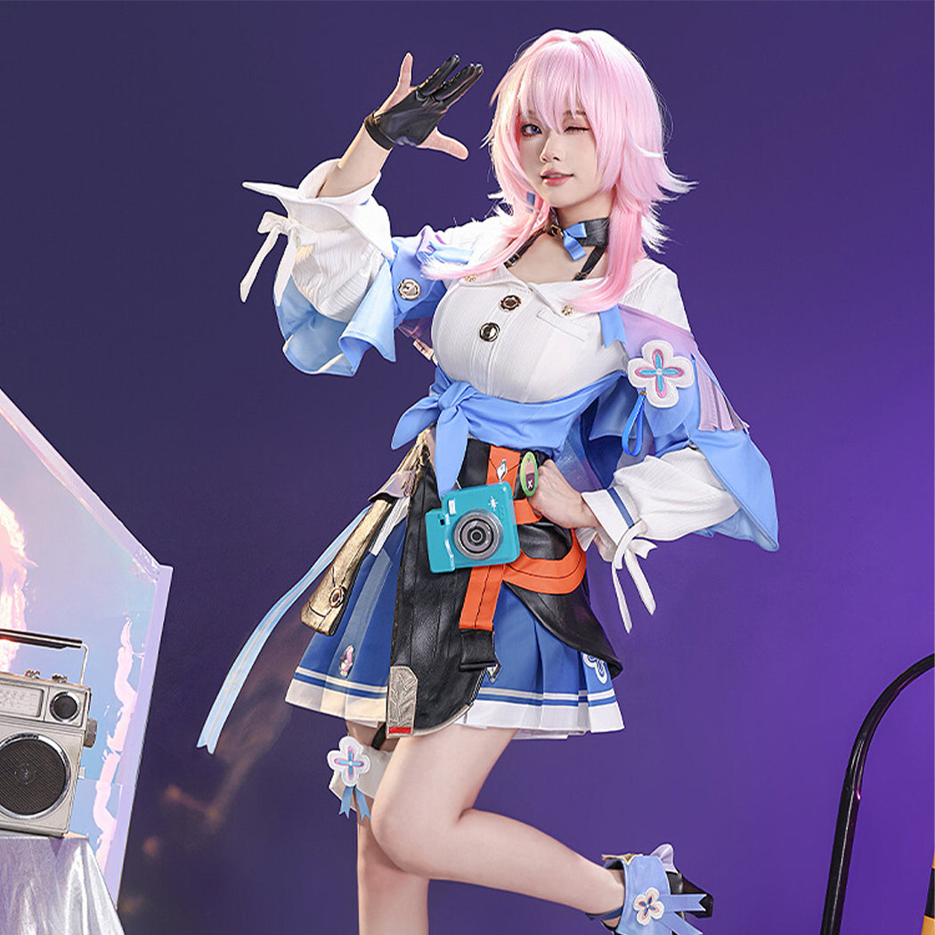 【Nekocos】Game Honkai: Star Rail Cosplay March 7th Cosplay Costume Premium Edition | In Stock