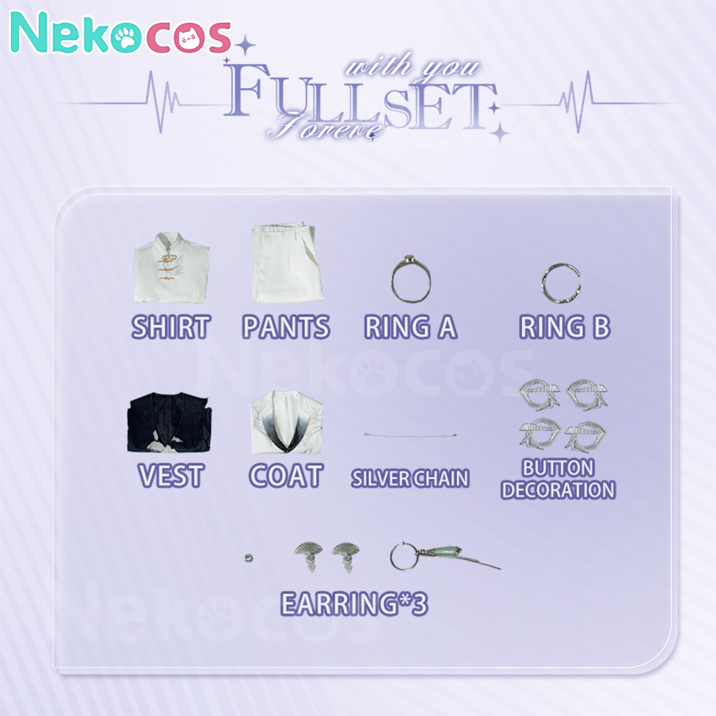 【Nekocos】Game Tears of Themis Cosplay Marius Cosplay Costume Premium Edition | Custom-Tailor