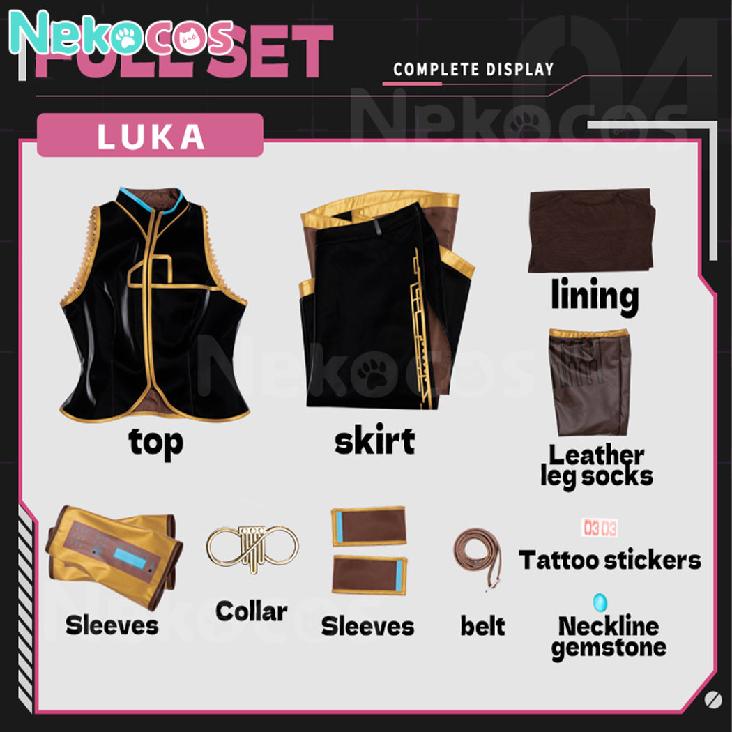【Nekocos】Vocaloid Hatsune Miku Cosplay Megurine Luka Cosplay Costume | Pre-Sale
