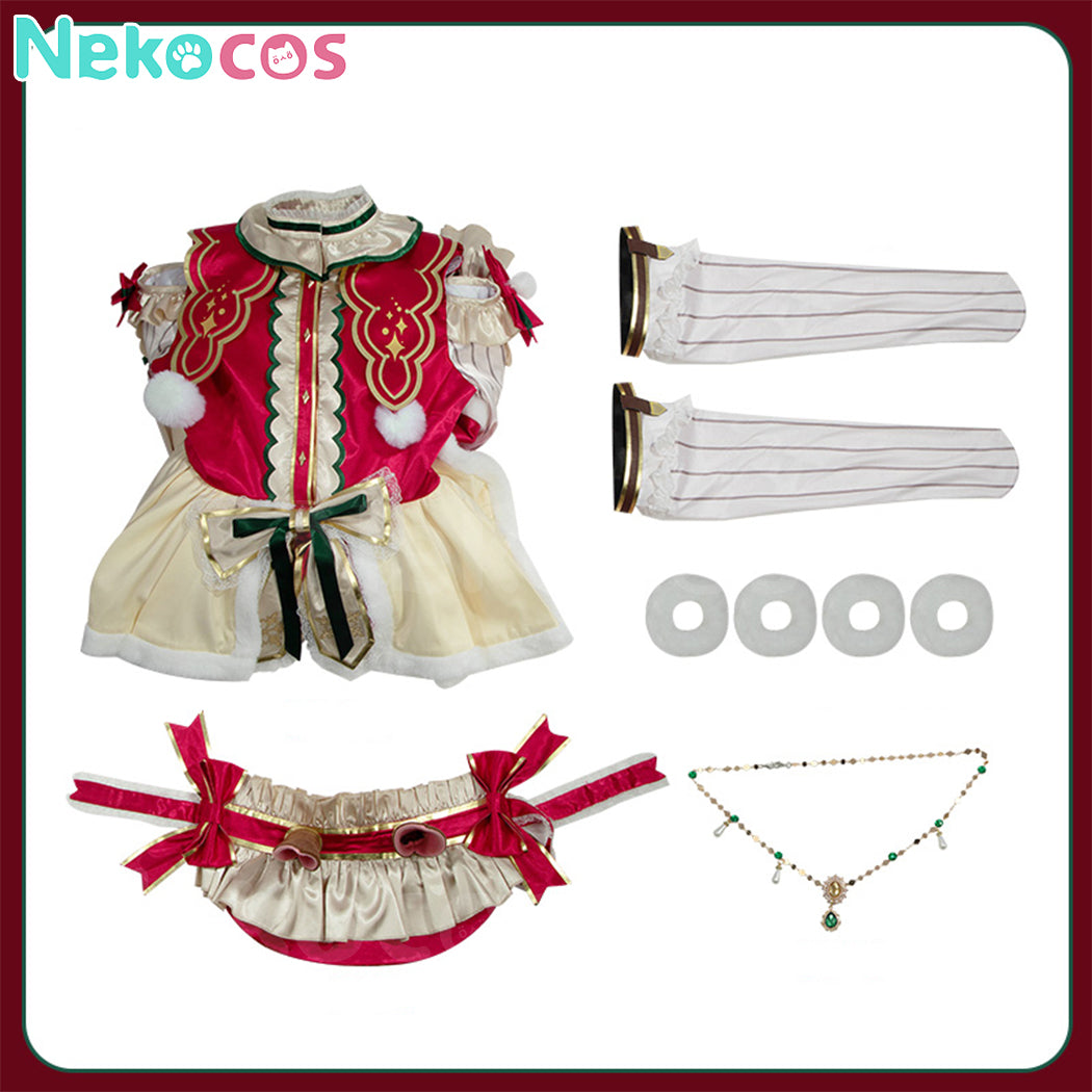 【Nekocos】Game Uma Musume Pretty Derby Cosplay Mejiro Bright Christmas Cosplay Costume | Custom-Tailor