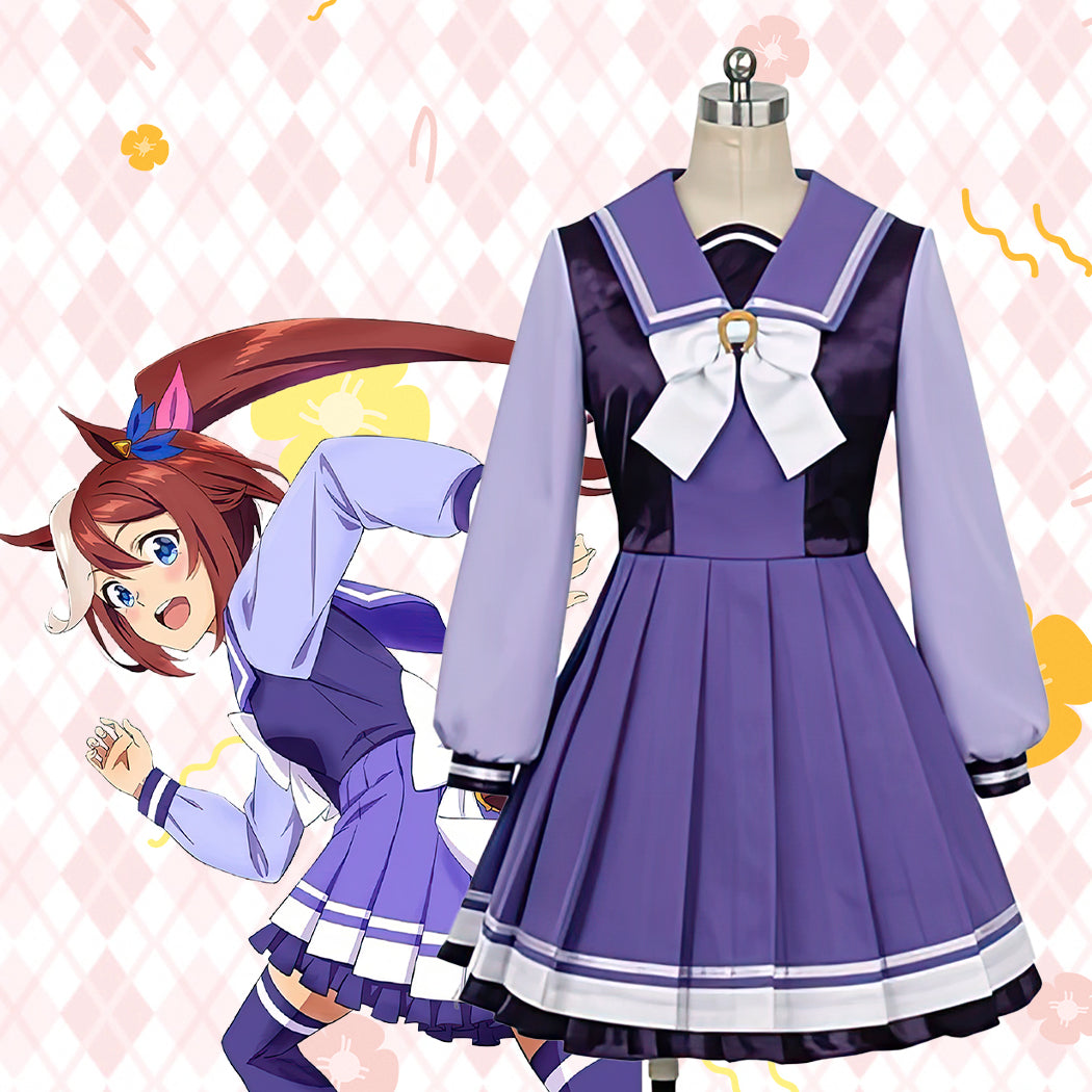 【Nekocos】Game Uma Musume Pretty Derby Cosplay Mejiro McQueen Cosplay Costume | Custom-Tailor