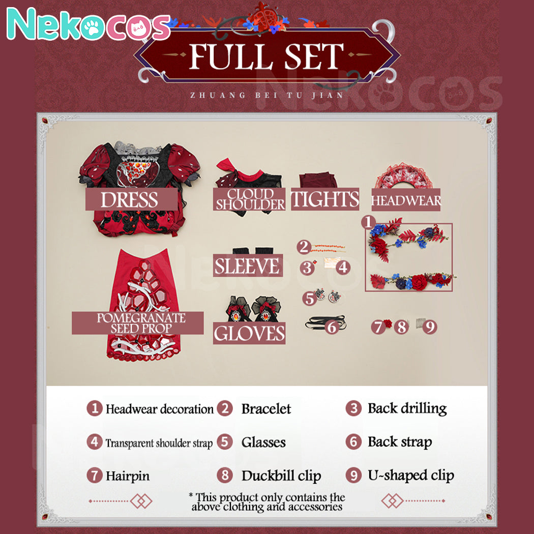 【Nekocos】Game Identity Ⅴ Cosplay Merry Kuromi Bloody Queen Mary Cosplay Costume Premium Edition | Custom-Tailor