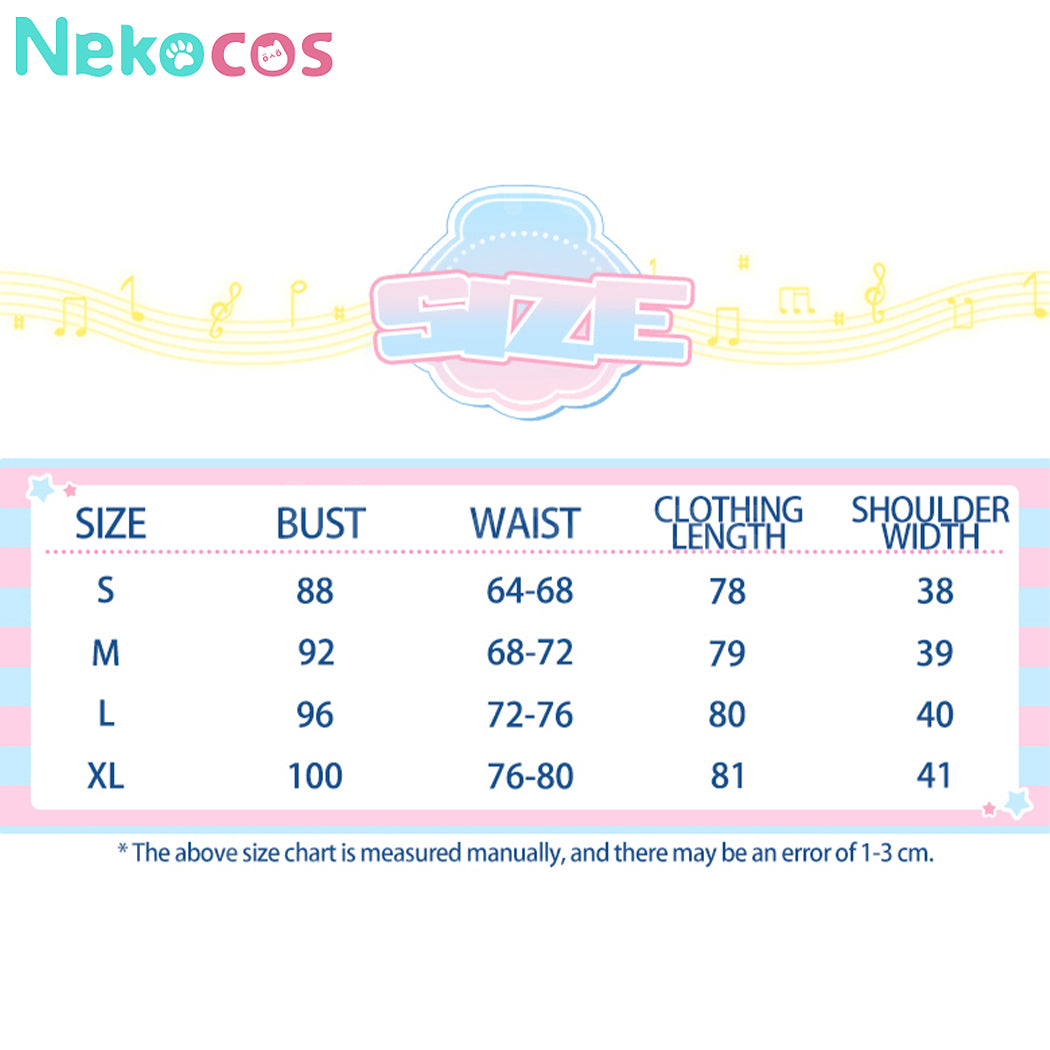 【Nekocos】Anime Mermaid Melody Pichi Pichi Pitch Cosplay Lucia Nanami Hanon Hosho Maid Cosplay Costume | Custom-Tailor