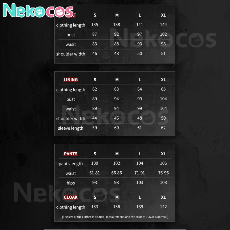 【Nekocos】Game Where Winds Meet Cosplay Midnight Blades Cosplay Costume | Custom-Tailor