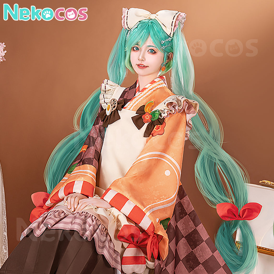 【Nekocos】Vocaloid Hatsune Miku Cosplay Snow Miku 2024 Cosplay Costume Premium Edition | In Stock