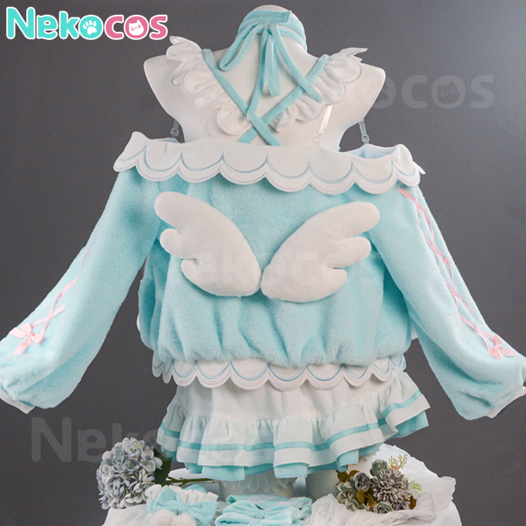 【Nekocos】Vocaloid Hatsune Miku Cosplay Hatsune Miku and Sanrio Collaboration Cosplay Costume Premium Edition | Pre-Sale