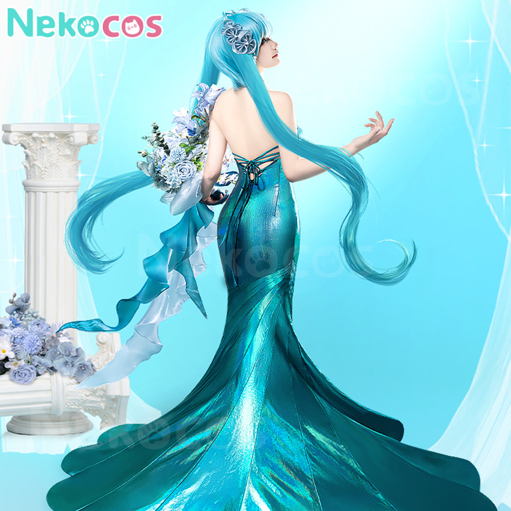 【Nekocos】Vocaloid Hatsune Miku Cosplay Hatsune Miku Midsummer Elf Cosplay Costume | In Stock
