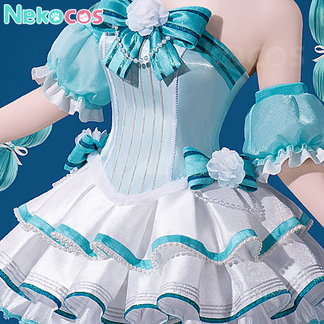 【Nekocos】Vocaloid Hatsune Miku Cosplay Hatsune Miku Gothic Classical Tuning - Swan Lake Cosplay Costume | In Stock