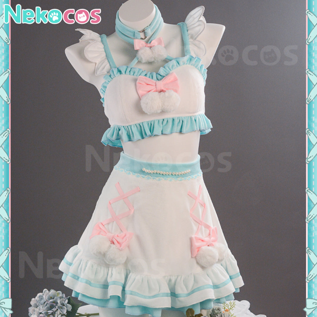 【Nekocos】Vocaloid Hatsune Miku Cosplay Hatsune Miku and Sanrio Collaboration Cosplay Costume Premium Edition | Pre-Sale