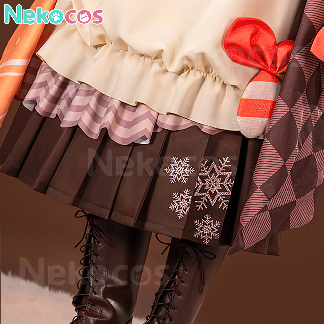 【Nekocos】Vocaloid Hatsune Miku Cosplay Snow Miku 2024 Cosplay Costume Premium Edition | In Stock