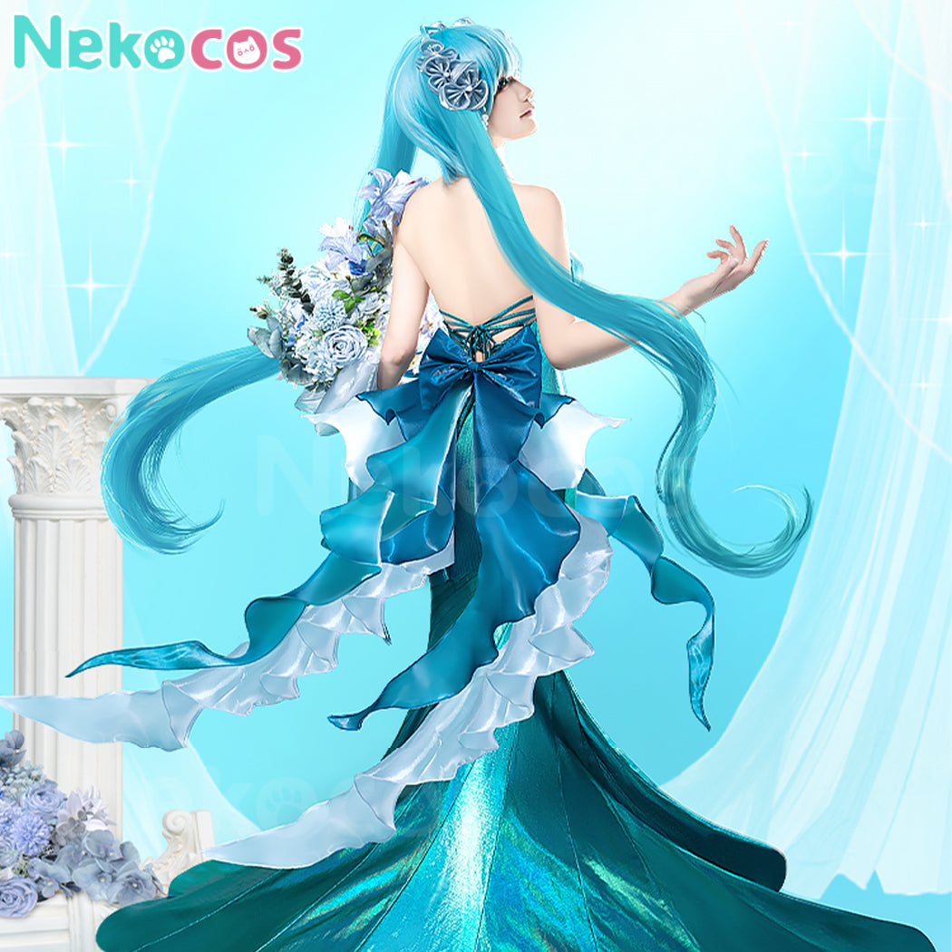 【Nekocos】Vocaloid Hatsune Miku Cosplay Hatsune Miku Midsummer Elf Cosplay Costume | In Stock