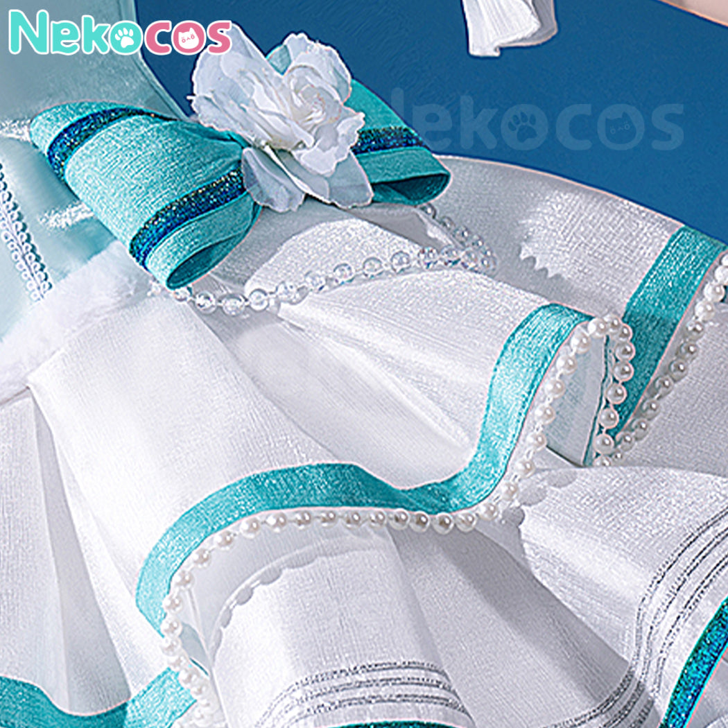 【Nekocos】Vocaloid Hatsune Miku Cosplay Hatsune Miku Gothic Classical Tuning - Swan Lake Cosplay Costume | In Stock