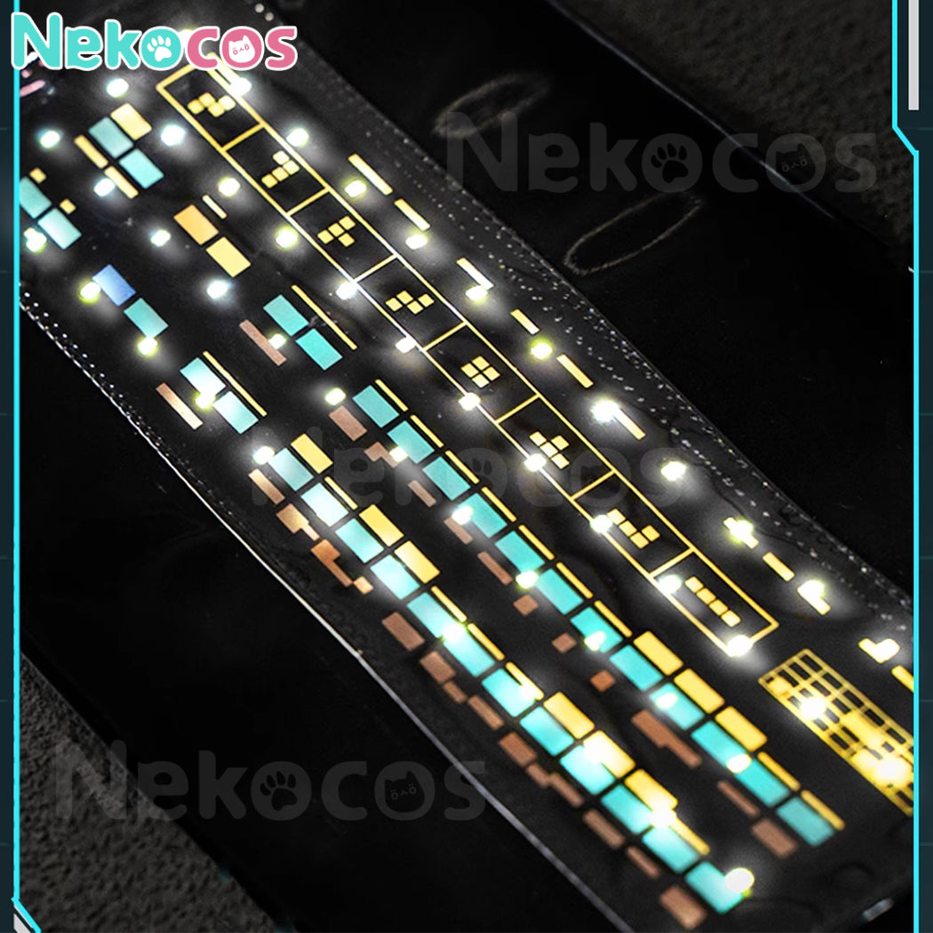【Nekocos】Vocaloid Hatsune Miku Cosplay Miku Silver Patent Leather Cosplay Costume Premium Edition | In Stock
